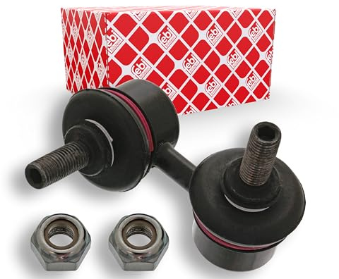 febi bilstein 41680 Verbindungsstange mit Sicherungsmuttern, 1 Stück | Kompatibel mit: HYUNDAI SANTAMO, KIA JOICE