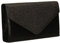 SwankySwans Womens Kelly glitter busta pochette partito Prom borsa frizione, nero (Black (Black)), Taglia unica