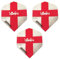 Winmau Mega Lion St George Cross British England Vereinigtes Königreich 75 Mikron Starke Standard-Dart-Flights (1 Set)