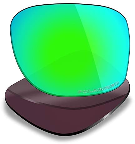 Mryok Verres de rechange pour Oakley Holbrook OO9102-55 mm - Options, Polarisé anti-corrosion de l'eau de mer, vert émeraude, Taille unique