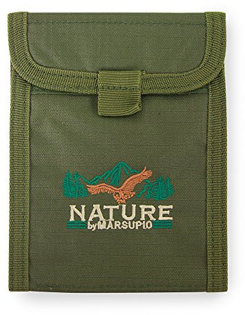 Marsupio Wood, Porta Documenti Unisex – Adulto, Verde, Taglia Unica