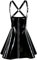 YourFetishWorld Schwarz PVC Mini Kleid Ouvert Gr. XXL