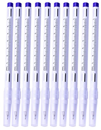 (10 Packung) Haut Marker Pen Schreibstifte mit Lineal, Stift Hautstift Set