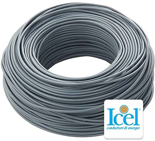 CAVO ELETTRICO UNIPOLARE CORDINA CPR FS17 (EX N07VK) SEZIONE 1 X 1,5 100 METRI GRIGIO
