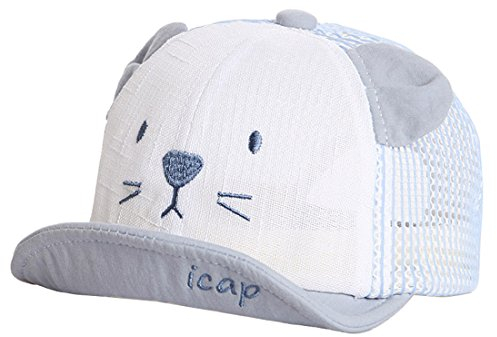 XRDSS Baby Junge Mädchen Schirmmütze Kappe Mesh Trucker Baseball Cap (Blau, 1-3 Jahre)