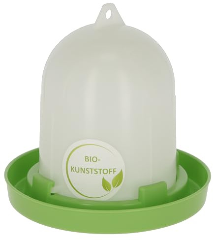 Kerbl Bio-Kunststofftränke, Fassungsvermögen 1,5 L, mit Bajonettverschluss, leicht zu reinigen, Tränke, 70140