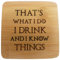 I Drink and I Know Things GoT Winter is Coming Untersetzer Bier Matte