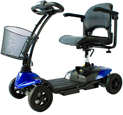Mobiclinic®, Elektromobil, Seniorenmobil, Krankenfahrstuhl Modell Virgo, 4 räder, Klappbar und zerlegbar (Blau)