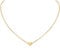 ChicSilver Damen Kette, goldene Halskette mit Herz Anhänger, Personalisierter Minimalisitischer Schmuck für Mädchen Frauen, Charm Anhänger für Valentinstag Geburtstag