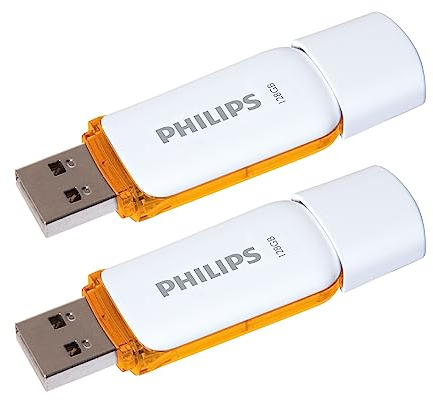 Philips Snow Edition 2.0 USB-Flash-Laufwerk 2X 128GB für PC, Laptop, Computer Data Storage, Lesegeschwindigkeit bis zu 25 MB/s