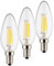 3 x Müller-Licht LED Leuchtmittel Ra95 Flicker-Free warmweiß 2700K (Kerze C35)