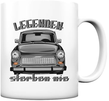 glstkrrn Trabant 601 Legends never die Tasse, Keramik, 330ml