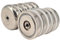 Neodym Magnet mit Gewinde Bohrung - Extra Starke Topfmagnete D 32 mm - 30 KG Zugkraft - Flachgreifer Rund mit M5 Gewindebohrung Innengewinde [10 Stück]