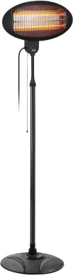 Heizkörper, Terrassen-/Garten, Infrarot, 2000W, Standgerät, Montagemöglichkeiten Wand
