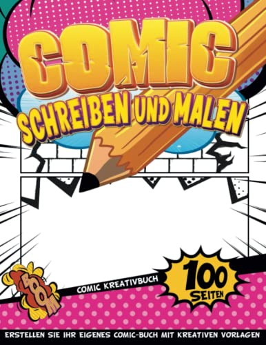 Kreatives Comic Künstlerbedarf Zeichnen: Comic-Zeichnen Für Anfänger | Skizzenbücher Für Kinder | Geschenkideen Jungs 12 Jahre