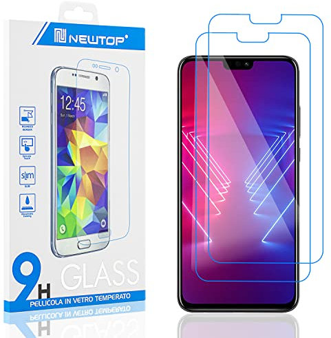 N NEWTOP Pellicola Compatibile con HUAWEI HONOR VIEW 10 LITE, GLASS FILM 0.3mm 9H Vetro Temperato Proteggi Schermo Display Anti Urto Protezione (2 Pezzi)