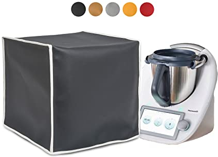HOMELAY Schutzhülle von hoher Qualität, kompatibel mit Thermomix TM6 TM 6, handgefertigt, schmutzabweisend, antibakteriell, farbige Abdeckung (Anthrazit)