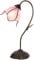 Clayre & Eef 5LL-6234 Tiffany Tischlampe Blume Rosa Ø 30x48 cm E14/max 1x25W