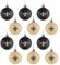 New Orleans Saints 12er Set Xmas NFL Weihnachtskugeln