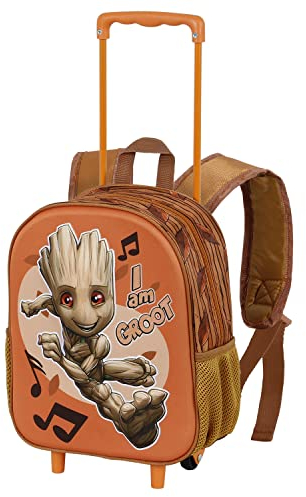 I am Groot Soundtrack-Kleiner 3D Rucksack mit Rädern, Mehrfarbig