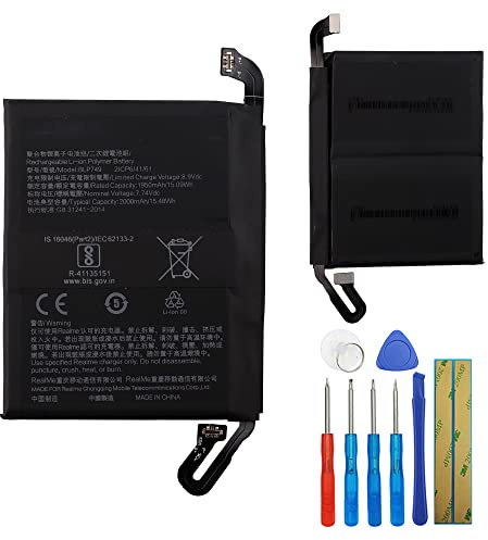 E-yiiviil Batería de repuesto BLP749 compatible con Oppo Realme X2 Pro RMX1931 1950 mAh con herramientas