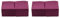 MORIGAMI Coktail, Serviette, 20 x 20, 2-lagig, 1/4-Falz, 100 Servietten, Spitze Bordeaux (SER22105736) (Packung mit 2)