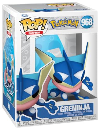 Funko Pop Games: Pokemon - Greninja - Figura de vinilo coleccionable - Idea de regalo - Producto oficial - Juguetes para niños y adultos - Fans de los videojuegos - Figura modelo para coleccionistas y