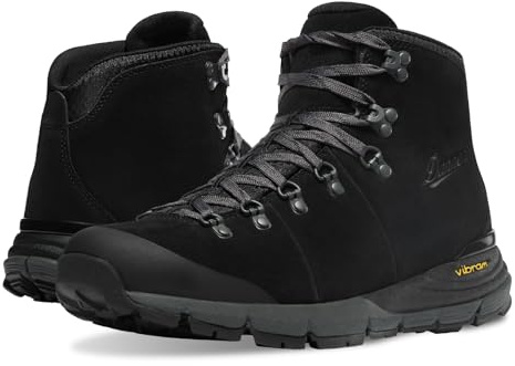 Danner Mountain 600 Waterproof Hiking Boots for Men - Lightweight, Durable Upper, Breathable Lining, Triple-Density Footbed & Vibram Traction Outsole, Jet Black/Dark Shadow - 10.5 D