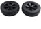 Set di 2 ruote di ricambio resistenti e squisite per il barbecue in giardino (177 mm)