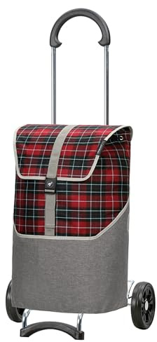 ANDERSEN Einkaufstrolley - Scala Shopper Gese rot 46 L geräumig, hochwertig, Reflektor, klappbar, leichtgängig, leise Räder