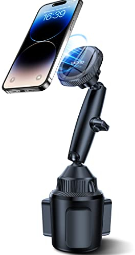 EXELIQ Universal Phone Holder - Mag-Safe Car Cup Holder Mount for iPhone, Samsung & All 4.0-7.0 inches Smartphones