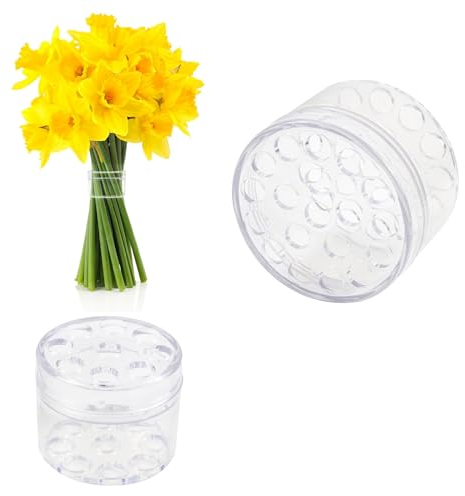 Yuqilin 2 Stück Hanataba Blumenhalter, Spiral Blumenstielhalter, Transparent Stielhalter Blumen, Blumenstrauß-Arrangement Ikebana Stielhalter, Transparenter Spiralstielhalter, für DIY Blumenstrauß