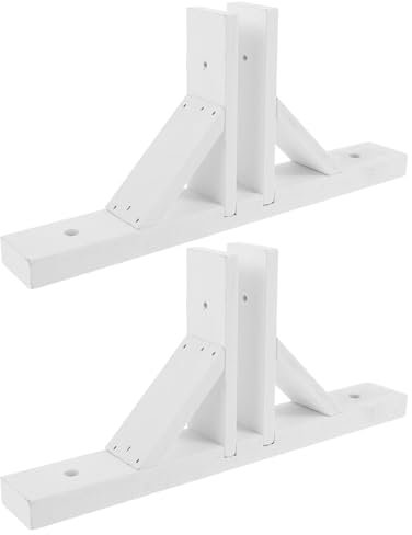 GANAZONO Standing Fence Post Base Wooden Triangle Picket Fence Dog gate Support feet Fence Post Base