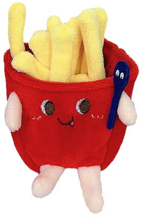 Yeselino Burger Plüsch Pommes Schlüsselanhänger Tasche Ornament Frauen Handtasche Dekoration Schüler Rucksack Anhänger