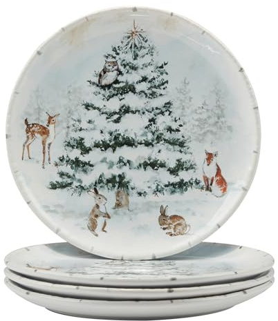 Certified International Winter Frost 11.25 Dinner Plates, Set of 4