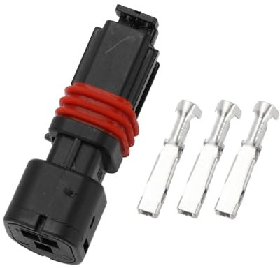 Partuto Speed Sensor Socket Connector Plug No.8200561449 Inner Female Wire Terminal Connector for Renault Clio 1993+ Plastic Black Waterproof