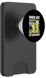 Life gives you lemons sip limonade PopSockets PopWallet für MagSafe