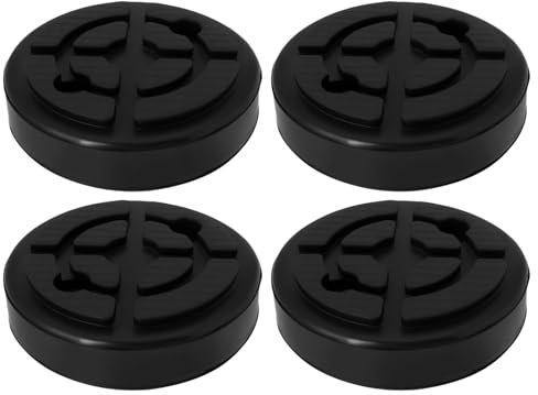 ECSiNG 4pcs Round Auto Lift Pads 120mm x 30mm Round Rubber Pad Car Lift Pads for Vehicle Jack Lifting Platforms Compatible with Twin Busch Lifts