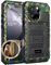 Beeasy für iPhone 16 Pro Hülle Wasserdicht Outdoor Stoßfest Metall Schutzhülle, Militär 360 Grad Panzerhülle Staubdicht mit Displayschutz Robust Hardcase Heavy Duty Handyhülle Case 6,3, Camouflage