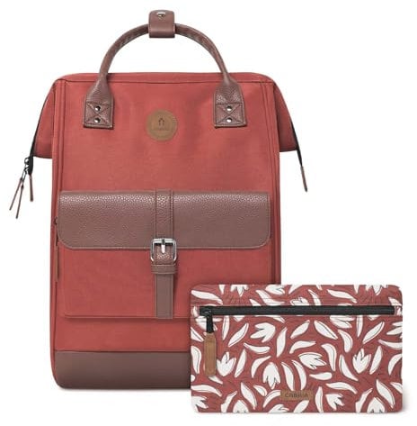 CABAIA - Sac à Dos Adventurer San Cristobal - Maxi 23L - Déperlant - Compartiment Ordinateur Portable 15-2 Poches - Certifié Vegan - Sac Voyage, Affaires, École pour Homme et Femme - Bleu