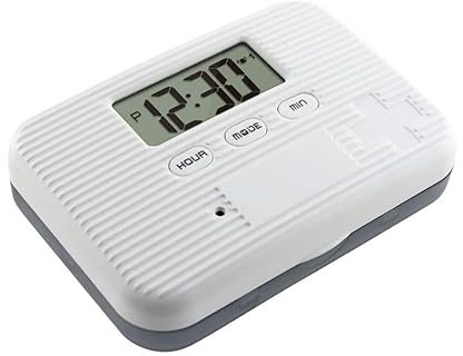 Life Automatic Pill Dispenser with Alarm – Electronic Pill Box Organizer, 5 Daily Reminders, Portable Travel-Friendly Case, Compact Tablet Timer for Seniors & Adults