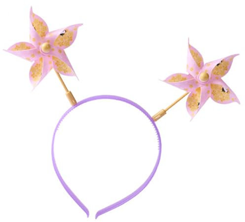 KEXIAO Spring Windmill Headbands Creative Funny Hair Hoop Headwear for Kids and Adults
