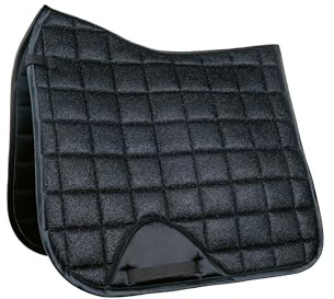 HKM Glitter Mesh Style Saddle cloth Light Grey Pony dressage