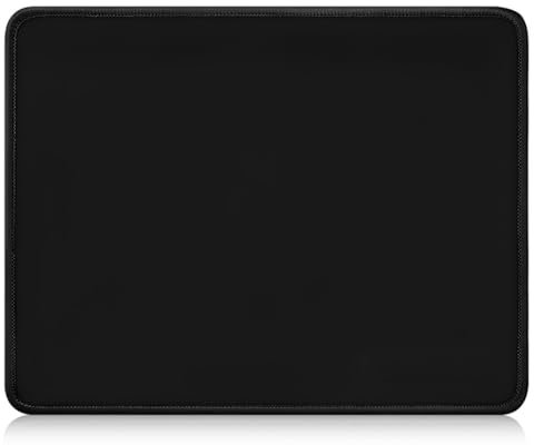 Tapis de Souris, 26x21 cm Tapis de Souris Gamer Mousepad avec Base en Caoutchouc Imperméable et Antidérapante pour PC Bureau, Travail, Jeux, Ordinateur Portable, Ordinateur, Maison-Noir