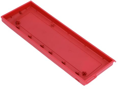 BONKZEBU Coque de Clavier de Jeu Mécanique 60% – Boîtier de Clavier Robuste en Alliage D'aluminium pour Woot60HE – Kit D'installation Complet Inclus (Rouge)