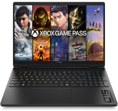 HP HyperX Omen 15-ga0702sf Ordinateur Portable Gaming 15.3 2K IPS, PC Portable Gamer (Intel Core 7-240H, RAM 16 Go, SSD 512 Go, RTX 5060 8GB VRAM, Windows 11), Laptop Noir, AZERTY