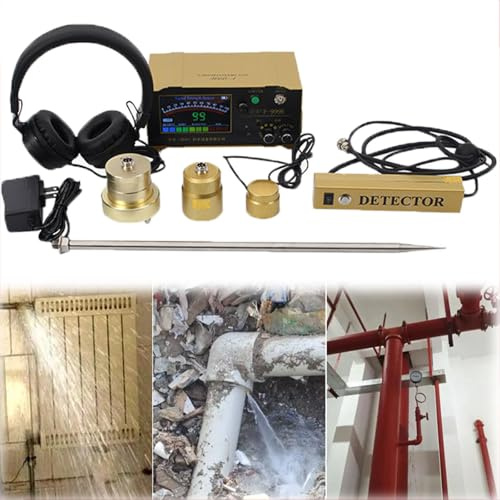 Underground Water Leak Detector with Adjustable Multi-Frequency LCD for Home and Outdoor Use