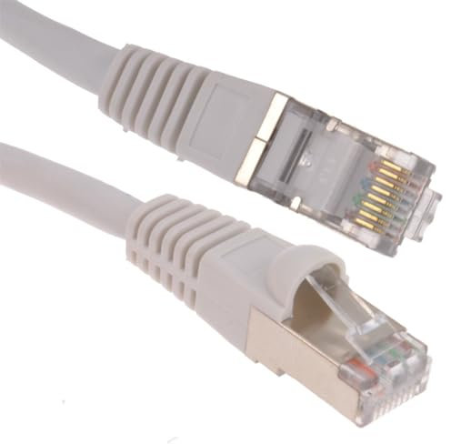 kenable Cat6A SSTP Network Cable LSZH RJ45 Ethernet Patch Lead 10 Gigabit 600MHz Snagless 25m Grey