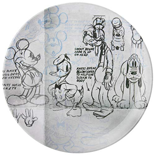 Zak Designs Speiseteller, Melamin, Drucken, 25.5 cm
