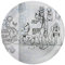 Zak Designs Speiseteller, Melamin, Drucken, 25.5 cm